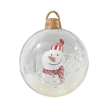 Imagem de Bolas De Natal Infláveis De PVC Com Controle Remoto De 60cm, Decoraçõe