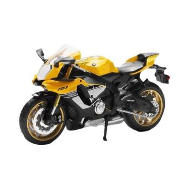 Imagem de Motocicleta De Brinquedo Em Liga Metálica YAMAHA YZF-R1 Escala 1:12 Co