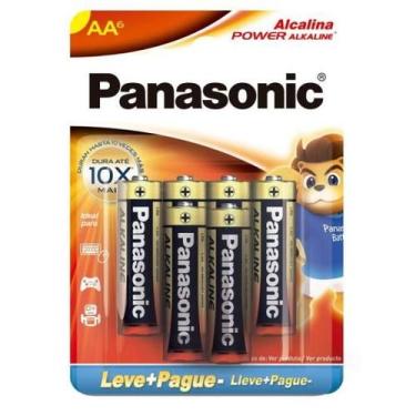 Imagem de Pilha Alcalina 1,5V AA LR6 (C/6 Pilhas) Panasonic - CAR / 6