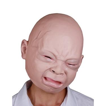Imagem de LarpGears Máscara de bebê de cabeça inteira de festa à fantasia de Halloween para adultos, Multi, Standard