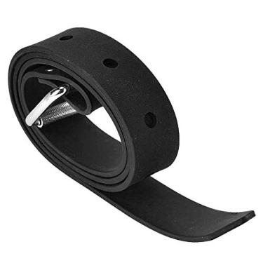 Imagem de Naroote Cinta de mergulho para cintura, cinto de mergulho de 1,46 m, alça de contrapeso de mergulho, equipamento de mergulho de borracha para mergulho, mergulho livre de snorkel, esportes aquáticos para crianças adultos (preta)