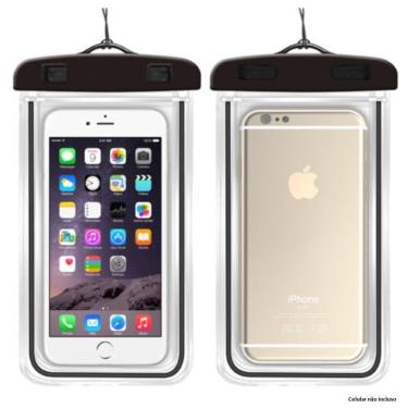 Imagem de Case Bolsa Estanque Capa à Prova D´água Samsung Galaxy J7 5.5 Polegadas Preto