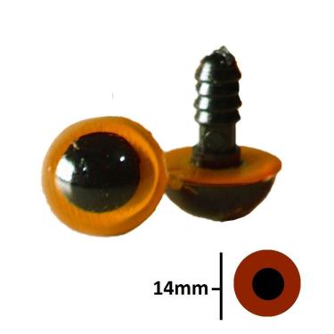 Imagem de Olhos Para Amigurumi Castanho Circulo - 10 Pares