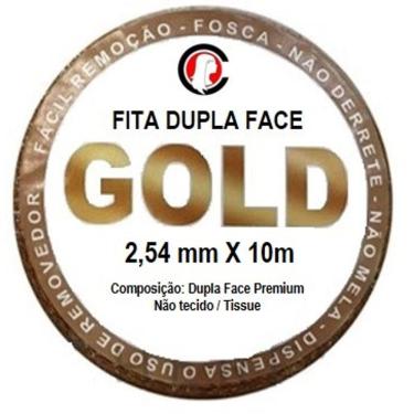 Imagem de Fita Adesiva GOLD Dupla Face Rolo 10m x 2,54cm