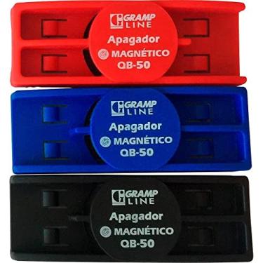 Imagem de Apagador Quadro Branco Magnetico QB-50 AZ/PT/VM