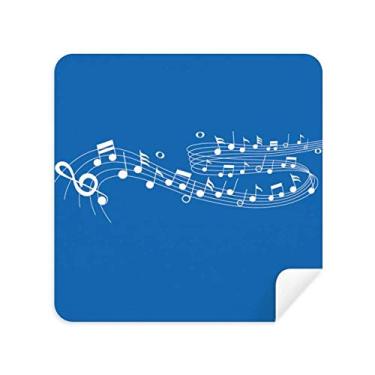 Imagem de DIYthinker Limpador de tela Blue Flappg Music 5-Le Staff pano de limpeza de tela tecido de camurça 2 peças