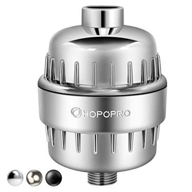 Imagem de Filtro de chuveiro de 18 estágios Hopopro de alta saída, filtro de cloro, filtro de água rígida, filtro de cabeça de chuveiro, filtro de chuveiro, filtro de cabeça de chuveiro, remova o flúor de cloro