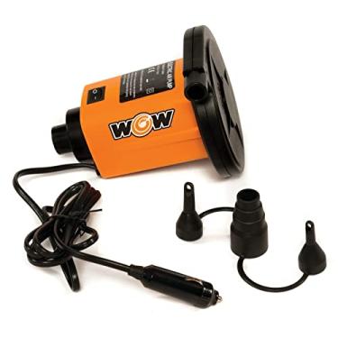 Imagem de WOW Sports Inflador de ar elétrico, bombas de ar para infláveis, rebocáveis e outros, vem com adaptador de alimentação CC e cabo, 1,0 PSI