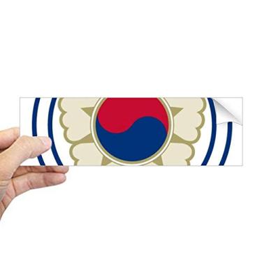 Imagem de DIYthinker Emblema nacional coreano, adesivo retangular para para-choque notebook janela decalque
