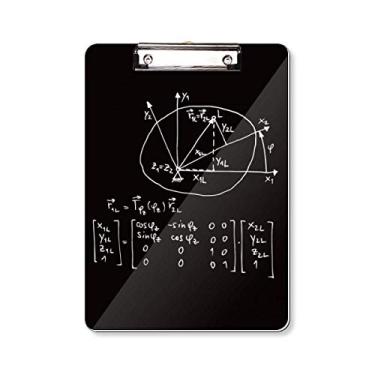 Imagem de Matemática Kowledge Placa de suporte para prancheta com círculo para escrever A4