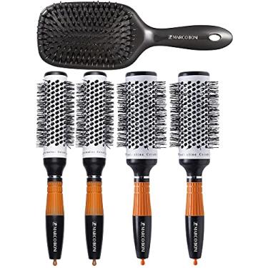 Imagem de Kit 4 escovas profissionais turmalina E raquete marco boni