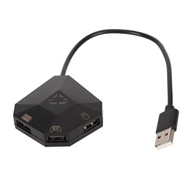 Imagem de Adaptador de Teclado e Mouse Com Fio para PS4/PS3/XBox 360/Xbox One, Conversor de Teclado e Mouse Plug and Play para Switch