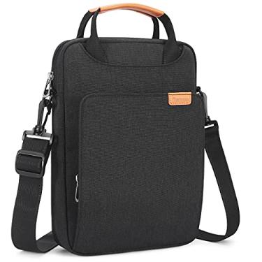 Imagem de NIDOO Bolsa de ombro para laptop para MacBook Air Pro M1/12,9 polegadas iPad Pro M1/12,5 polegadas, bolsa vertical para laptop para Galaxy Book Pro Chromebook 2/13 polegadas XPS 13/12,9 polegadas MatePad Pro