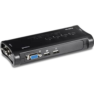 Imagem de Chaveador Trendnet KVM 4 Portas USB TK-407K