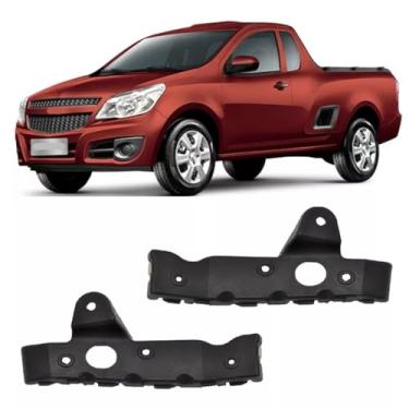Imagem de PAR SUPORTE GUIA PARACHOQUE DIANTEIRO MONTANA 2013 2014 2015 2016 2017 2018 2019 2020 2021