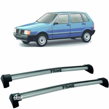 Imagem de Rack Teto Aluminio Prime Fiat Uno 84 até 92 4pts Prata PR001