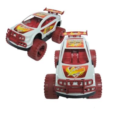 Imagem de Carro Carrinho Fricção Roda Livre Grande Off Road Infantil MATRIX (BRANCO)