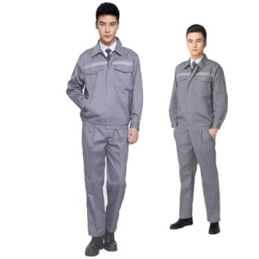 Imagem de Conjunto Uniforme Faixa Refletiva EPI Profissional Segurança do Trabalho Obra Construçao Civil Eletricista Mecanico Trabalho Serviço