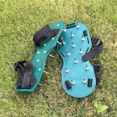 Imagem de Voanyinin Sapatos com pontas de tinta epóxi autonivelantes para construção de piso sapatos rígidos com pontas antiderrapantes oxigenam a saúde do gramado