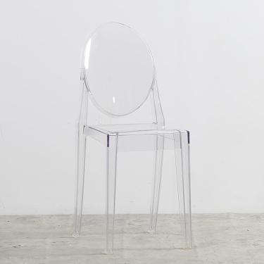 Imagem de Cadeira de jantar transparente transparente estilo plástico transparente empilhável cozinha/vestiário/quarto/jantar/bares/restaurantes/cafeterias, A, grande