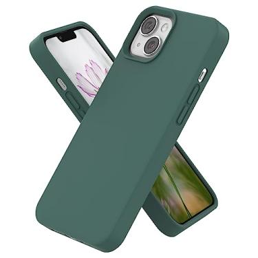 Imagem de SOH Mingying Capas de silicone para iPhone 13 Series, incluindo iPhone 13 Mini (5,4 polegadas), iPhone 13 (6,1 polegadas), iPhone 13 Pro (6,1 polegadas) e iPhone 13 Pro max (6,7 polegadas) (verde