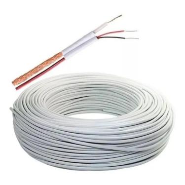 Imagem de Cabo Fio Para Camera 4mm 100 Metros Bipolar Alimentação - Speed