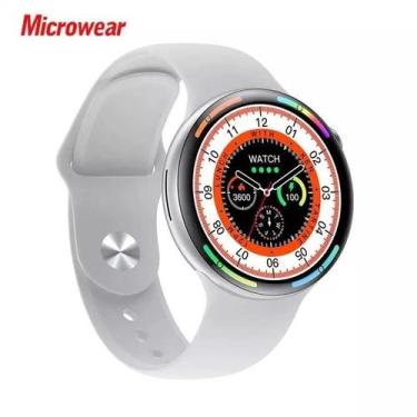 Imagem de Relogio SMartwatch W28 Pro Redondo Serie 8 Com NFC Comando de Voz - Mi