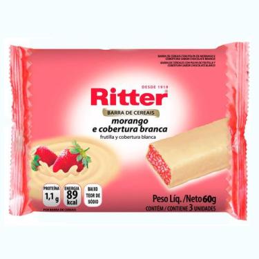 Imagem de Barra de Cereais Ritter Morango e Cobertura Branca com 3 Unidades de 2