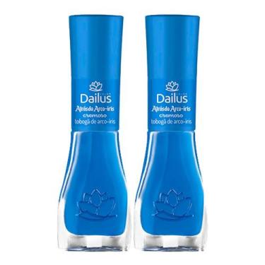 Imagem de Kit 2 Esmalte Dailus Color Atrás do Arco Íris Cor Tobogã de Arco-íris 