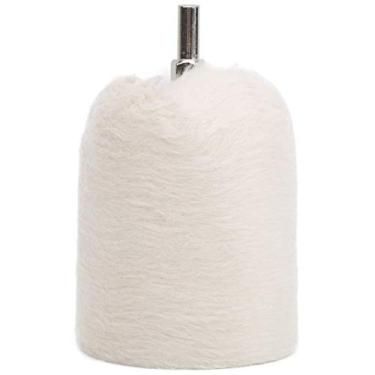 Imagem de Roda de Polimento, Roda de Polimento de Pano Branco, Tipo Cilíndrico, Ferramentas de Moagem de Broca Elétrica, Com Alça, para Polimento de Metal (Tipo cilíndrico 60mm)