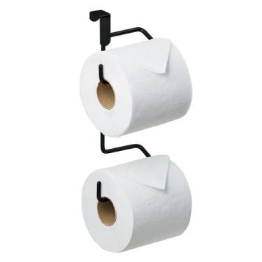 Imagem de Porta Papel Higiênico para Caixa de Descarga Suporte para Dois Rolos S