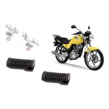 Imagem de Par Borracha Pedal Apoio Estribo Suzuki Yes 125 - Mmb/Brv