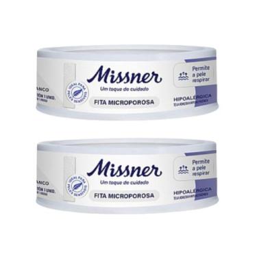 Imagem de Kit 2 Fita Microporosa Branca 1,2cm X 4,5m - Missner