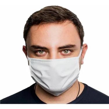 Imagem de Kit 3 Máscaras Protetora Dupla Face Reutilizável Lavável com Clipes Na