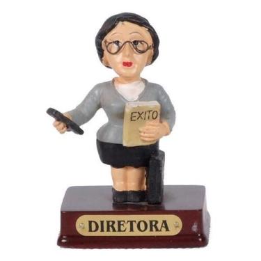 Imagem de Boneco Profissional Diretora Miniatura Decoração 8 cm - Zona Livre