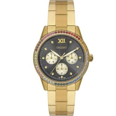 Imagem de Relógio Orient Feminino Dourado Grande Original FTSSM064 G3KX