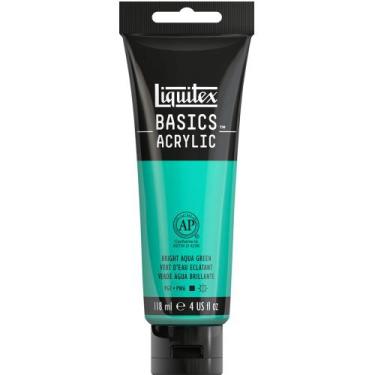 Imagem de Tinta Acrílica Liquitex Basics 118ml 660 Aqua Green Bright, Basics