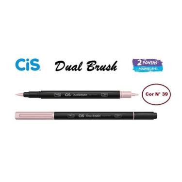 Imagem de Caneta Pincel Cis Dual Brush Pen Aquarelável 39 Rosa Pastel