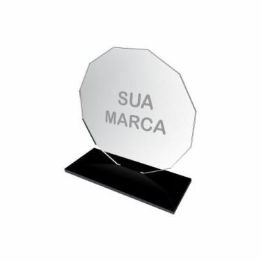 Imagem de Troféu Acrílico Cristal Sem Personalização Liso Diamante - OC Shop