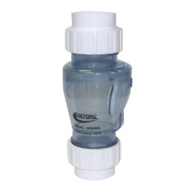 Imagem de Valterra Válvula de retenção união de PVC 200-CU63, transparente, deslizamento de 63 mm, balanço