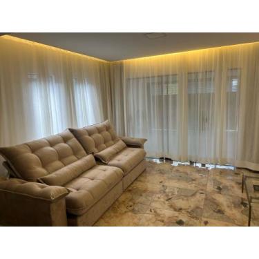 Imagem de Cortina Gaze De Linho 4 Metros Trilho Suíço Premium - Stanzanni Bordad