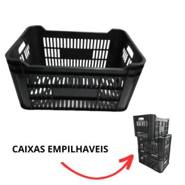 Imagem de Caixa Plástica Grande Hortifruti Colheita Agrícola Mercado Ceasa - Tai