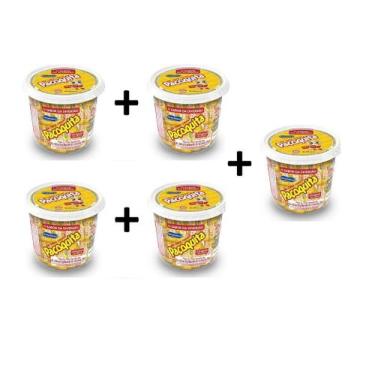 Imagem de 5 Potes Paçoquita Rolha c/ 50 unidades 750gr cada Santa Helena