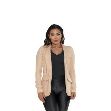 Imagem de Blazer Social em Alfaiataria com Bolso Falso Lateral - luh may, P, Beg