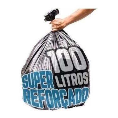 Imagem de Saco De Lixo 100 Litros 100 Un Preto Super Reforçado - HIGIPACK