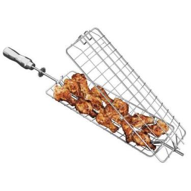 Imagem de Espeto grelha para assar peixes e partes pequenas - METALLUX