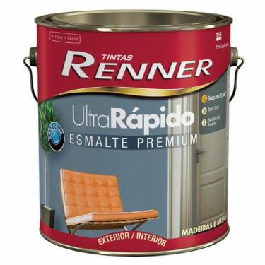 Imagem de Esmalte Base Água Ultrarrápido Branco 3,6lt Acetinado Renner