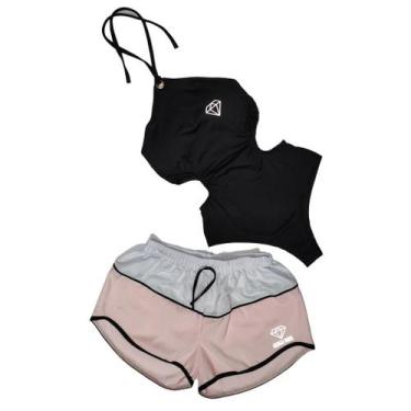 Imagem de Conjunto Maiô Feminino Com Bojo + Short - Gringas Model, Preto4, Unico