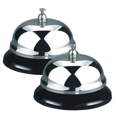 Imagem de 2 Campainhas Sino Mesa Balcão Restaurante Hotel Recepção - IDEA+PRO