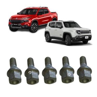 Imagem de Kit 5 Peças Parafuso Roda Toro Renegade 2016 2020 Original - Fiat